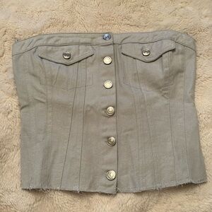 ZARA CORSET TOP, CROP TOP